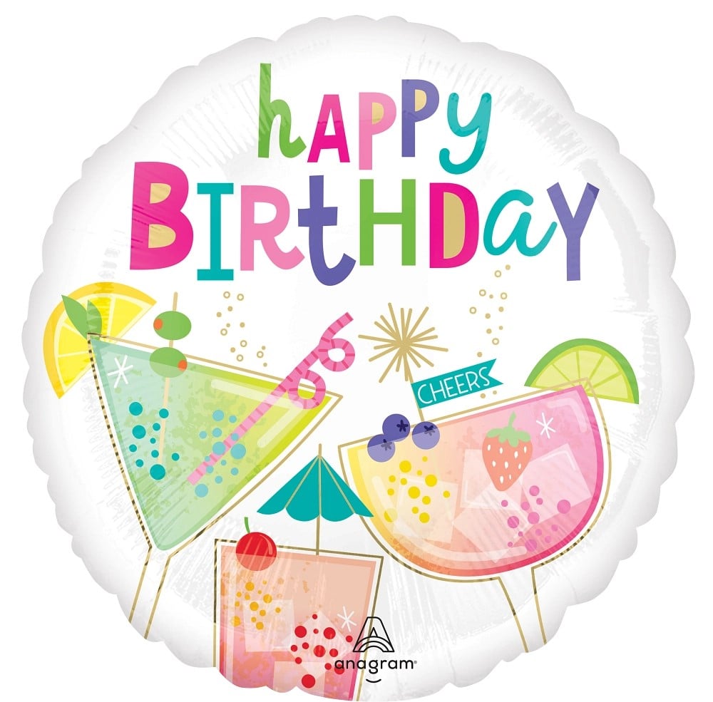 18" Cocktail Surprise Birthday