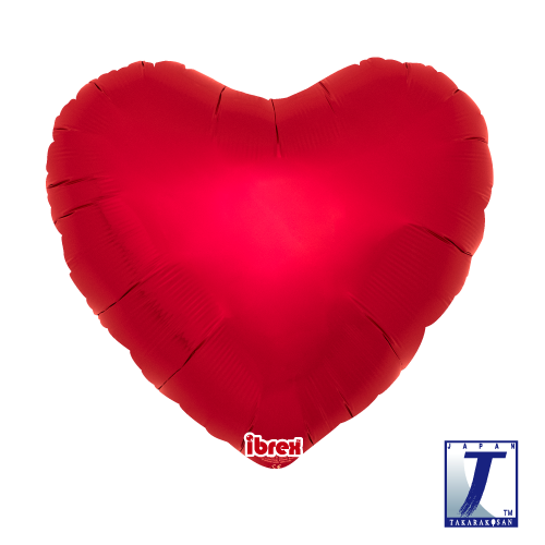 18" Heart Ruby Red (ibrex)