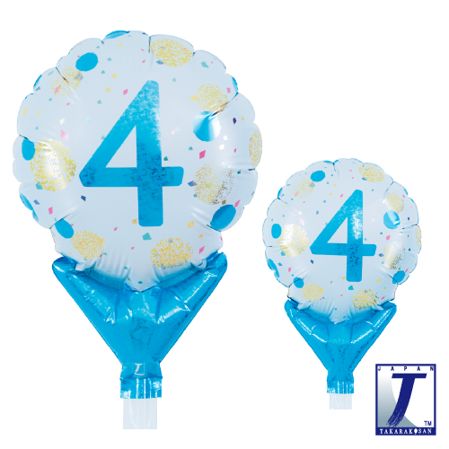 5" Gold & Blue Dots No. 4 (mit Ventil)