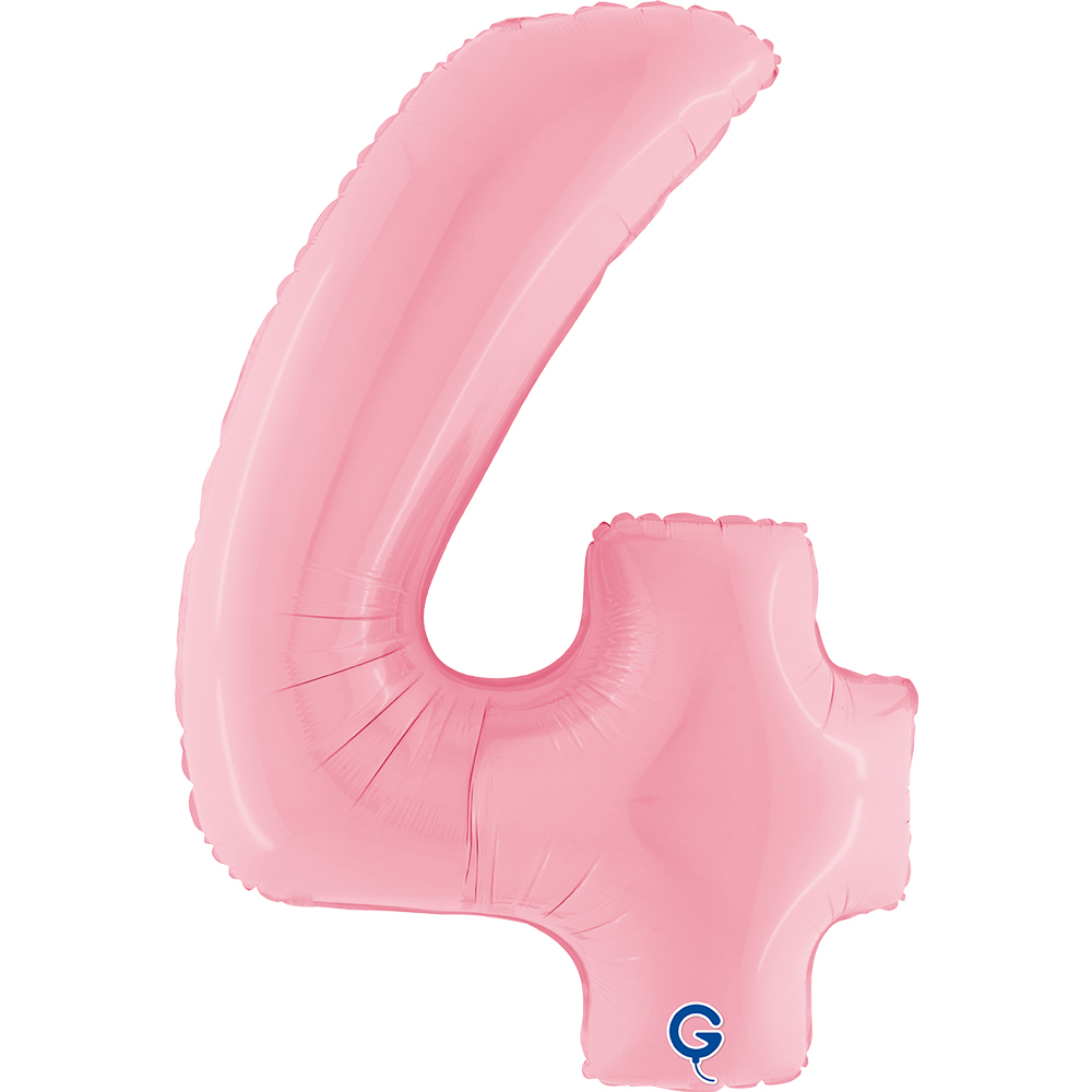 40" Folienzahl "4" Pastel Pink