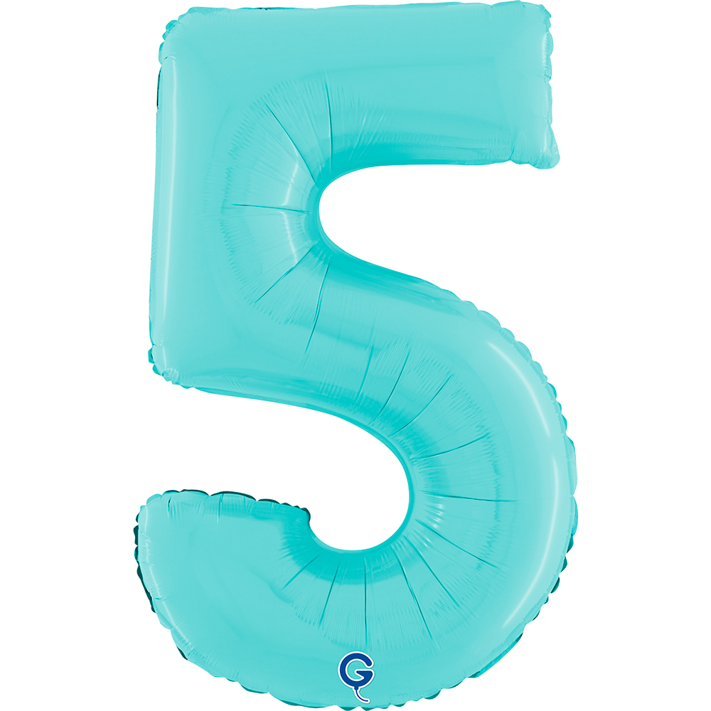 26" Folienzahl "5" Pastel Blue