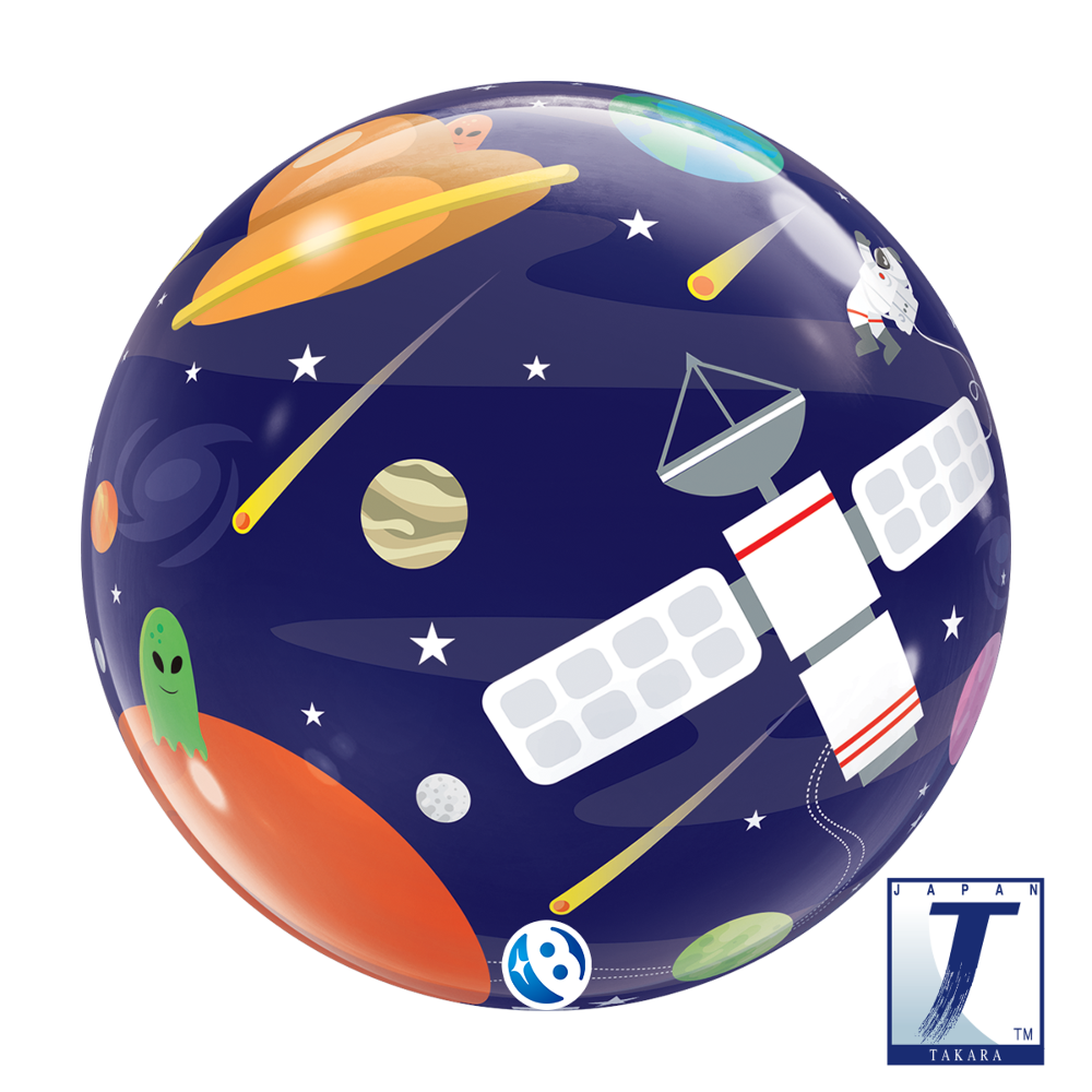 22" Single Bubble Birthday Outer Space 22" Single Bubble Birthday Outer Space
