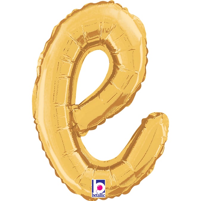 14" - 24"  Folienbuchstabe "e" Script Gold (Altgold)