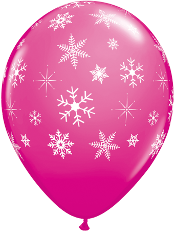 11" Snowflakes Wild berry (25 Stück)