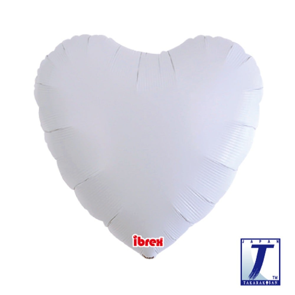 18" Heart White (ibrex)