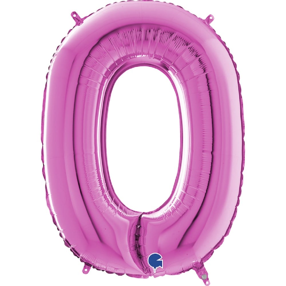 26" Folienbuchstabe "O" Fuxia