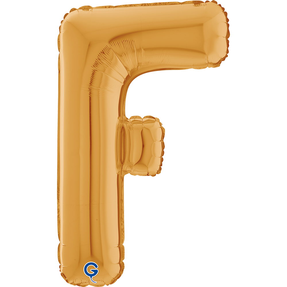 26" Folienbuchstabe "F" Gold (Altgold)