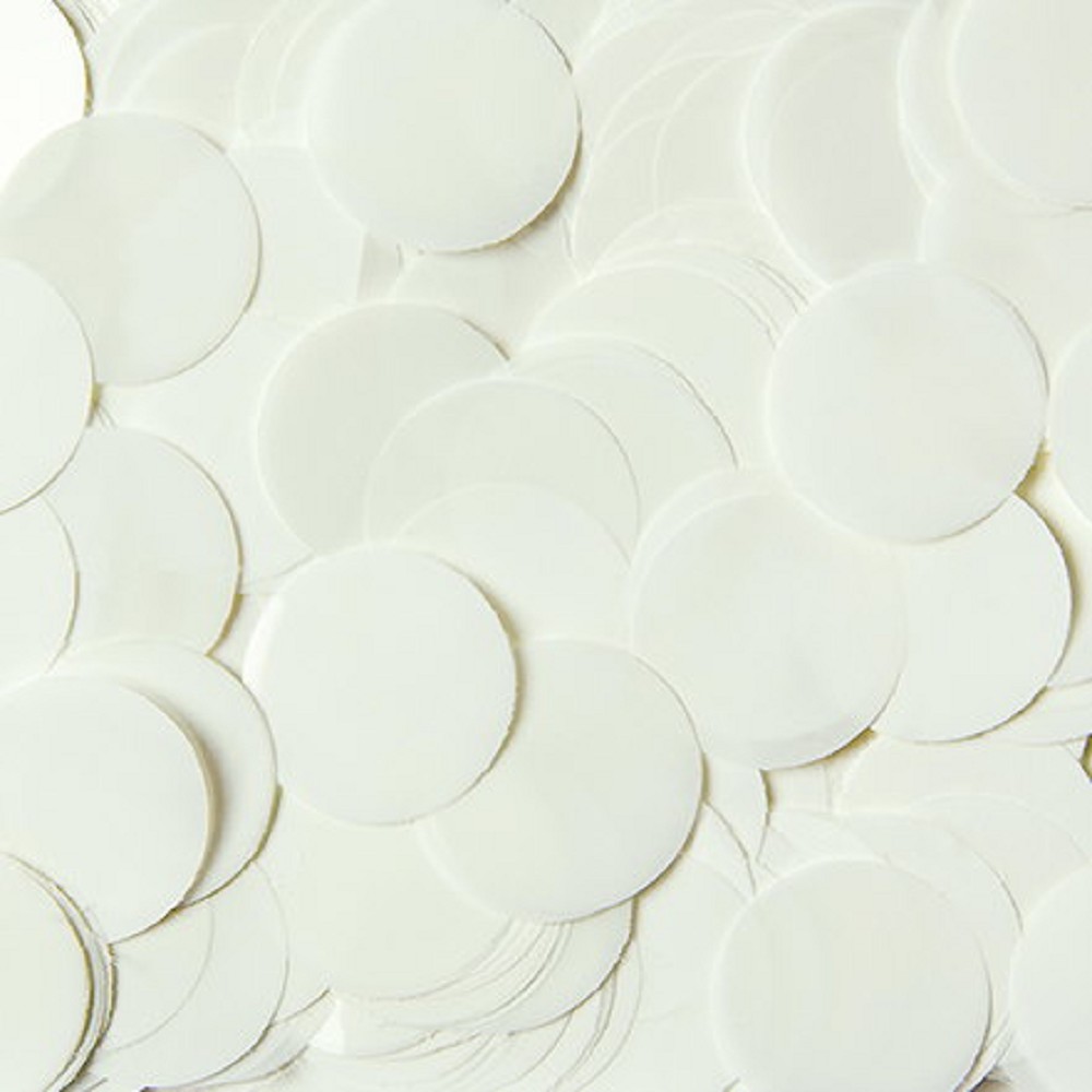 Folienkonfetti Rund 2cm Weiß (15g)