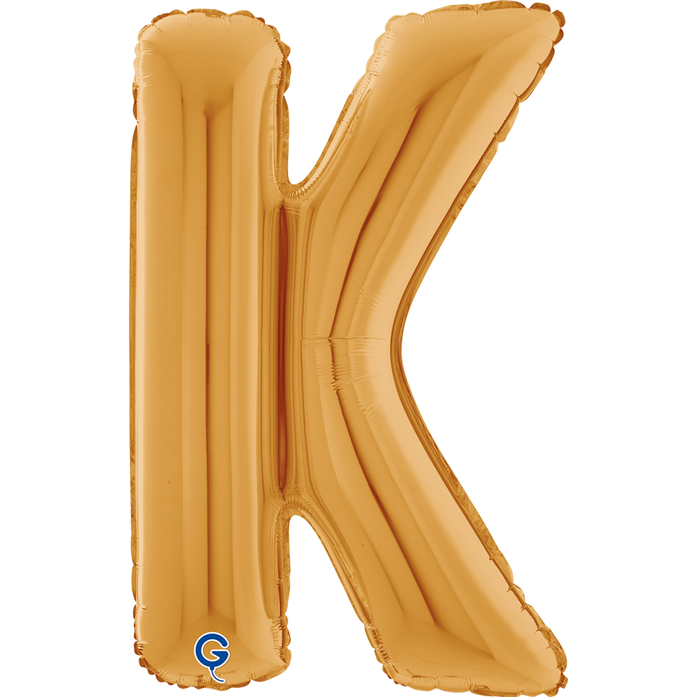 26" Folienbuchstabe "K" Gold (Altgold)