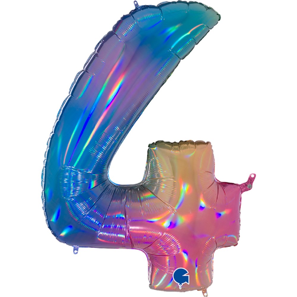 40" Folienzahl "4" Colourful Rainbow