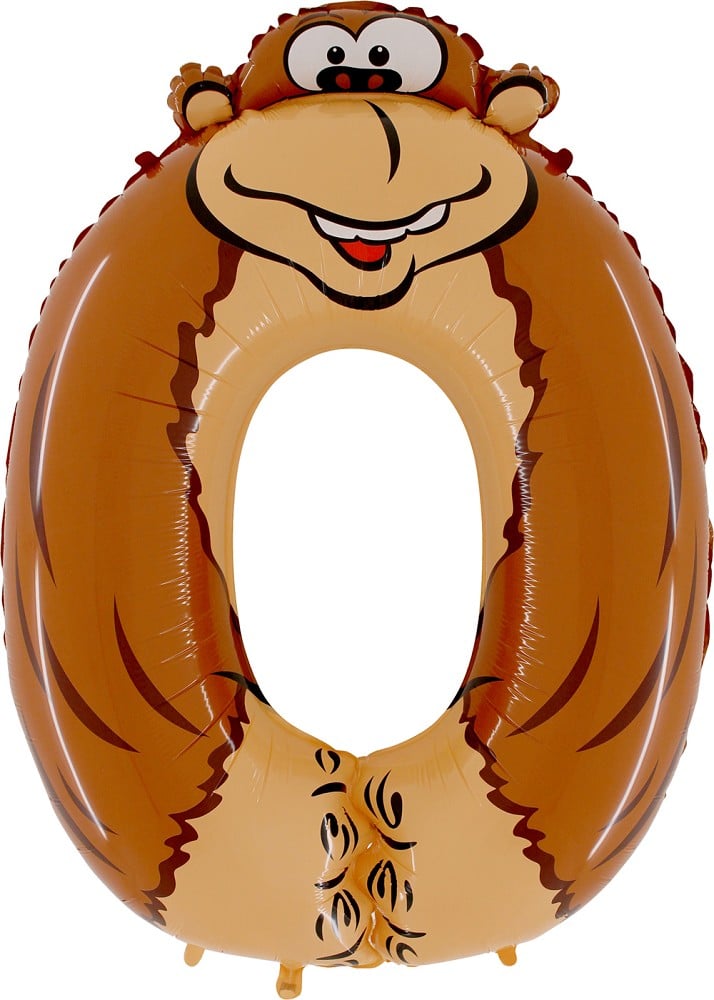 40" Animaloons "0" Gorilla