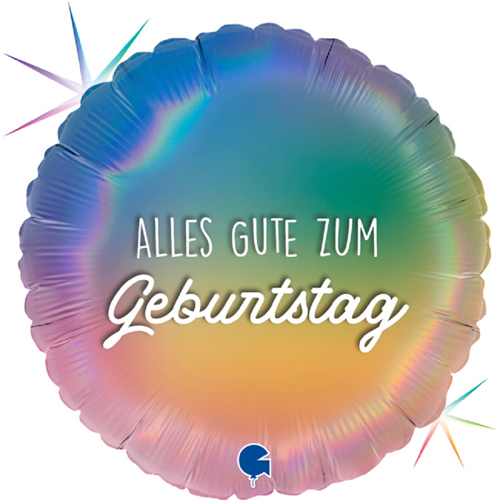 18" Geburtstag Colourful Rainbow