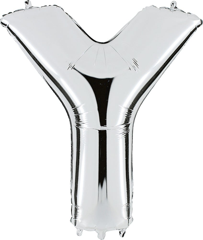 40" Folienbuchstabe "Y" Silver