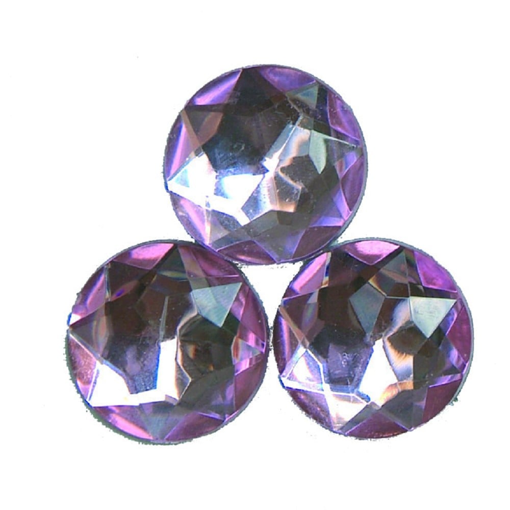 Diamond Round 25mm Pink 200 pcs.