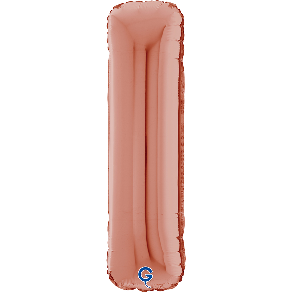 26" Folienbuchstabe "I" Rosé Gold