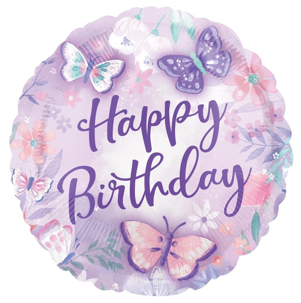 18" Flutters Happy birthday