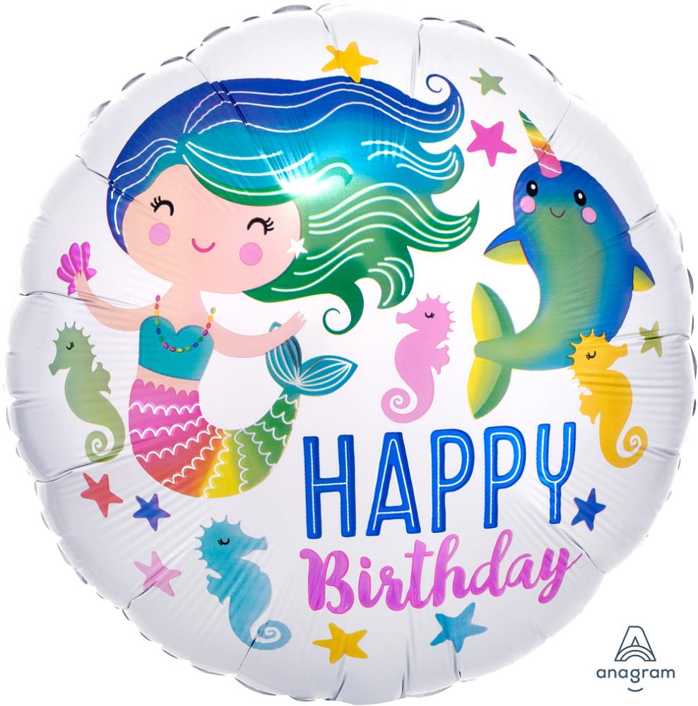 18" Colorful Ocean Fun HBD
