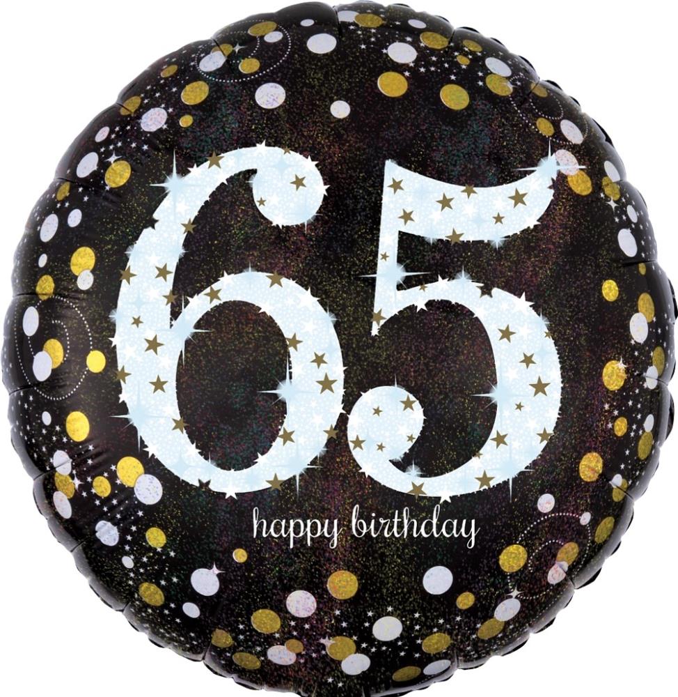 18" Sparkling Birthday "65"