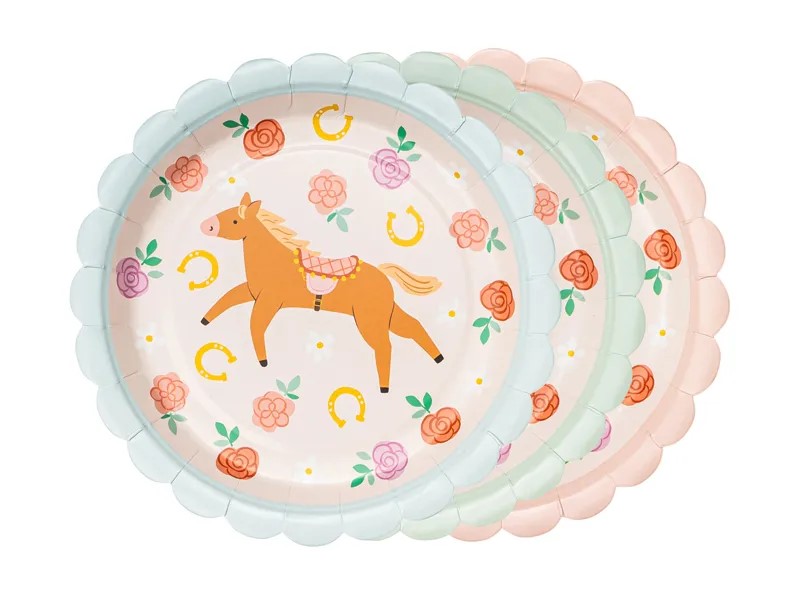 Teller - Pferde - 18 cm - 6 Stk.