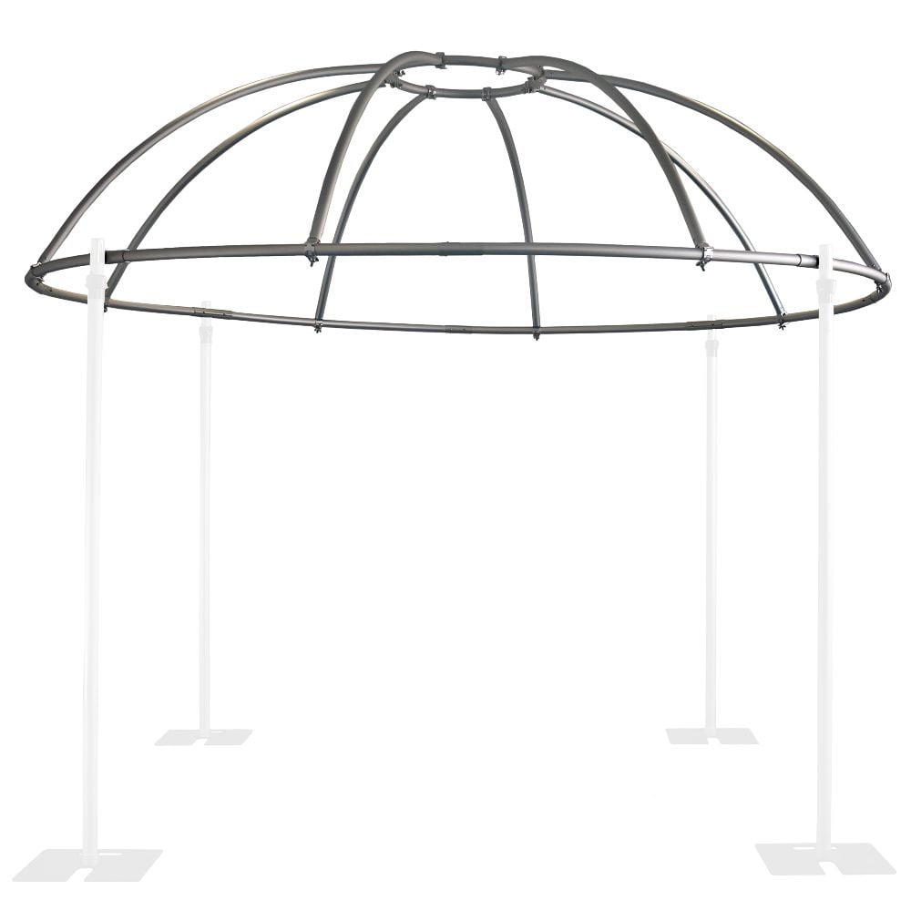 XXL Teleskopsystem -3m kreisf.Aufhng.+ Dach-Gest.für Kuppel