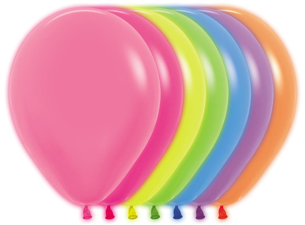 5" Neon Assortment (50 Stück)