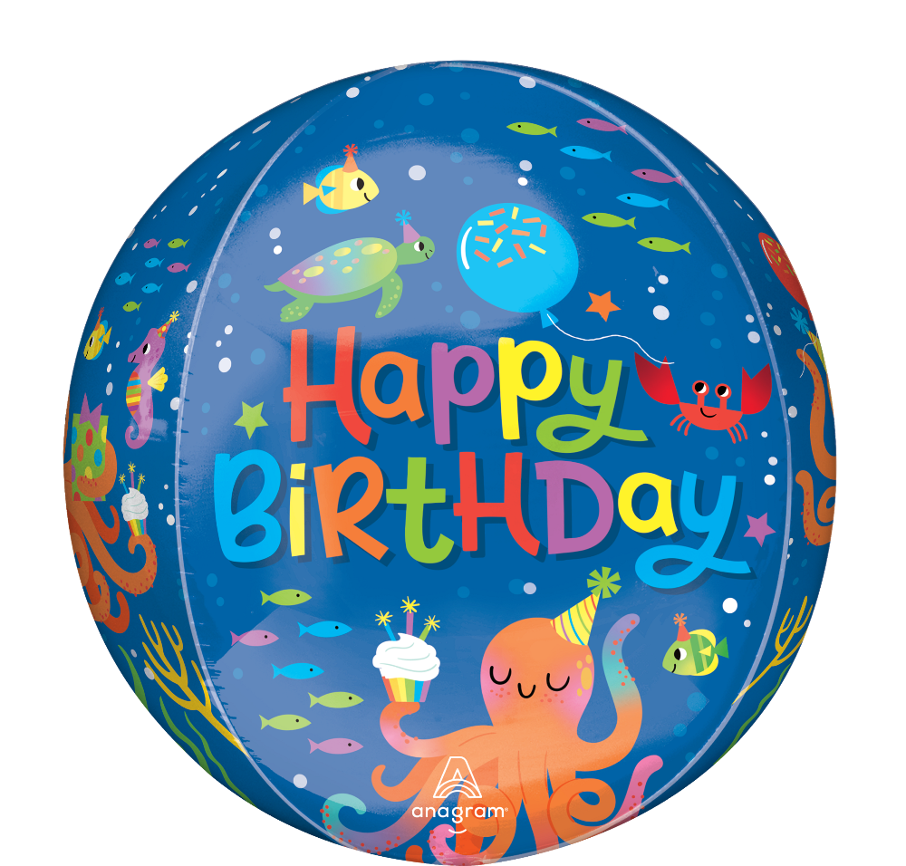 16" Orbz Cute Octopus Birthday