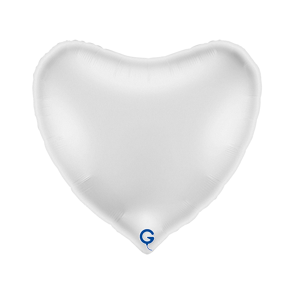 36" Herz Satin White (unverpackt)