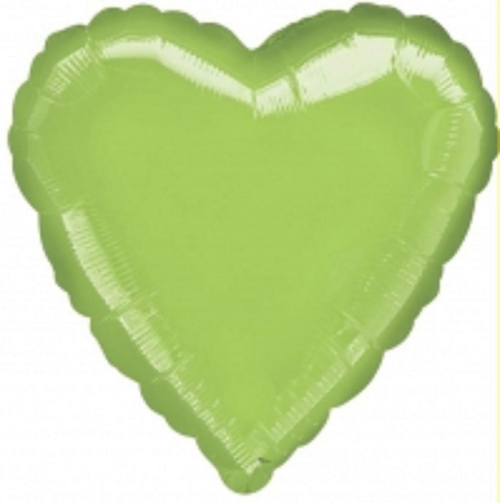 9" Herz Lime-Green  (ohne Ventil, zum Selbstverschweißen)