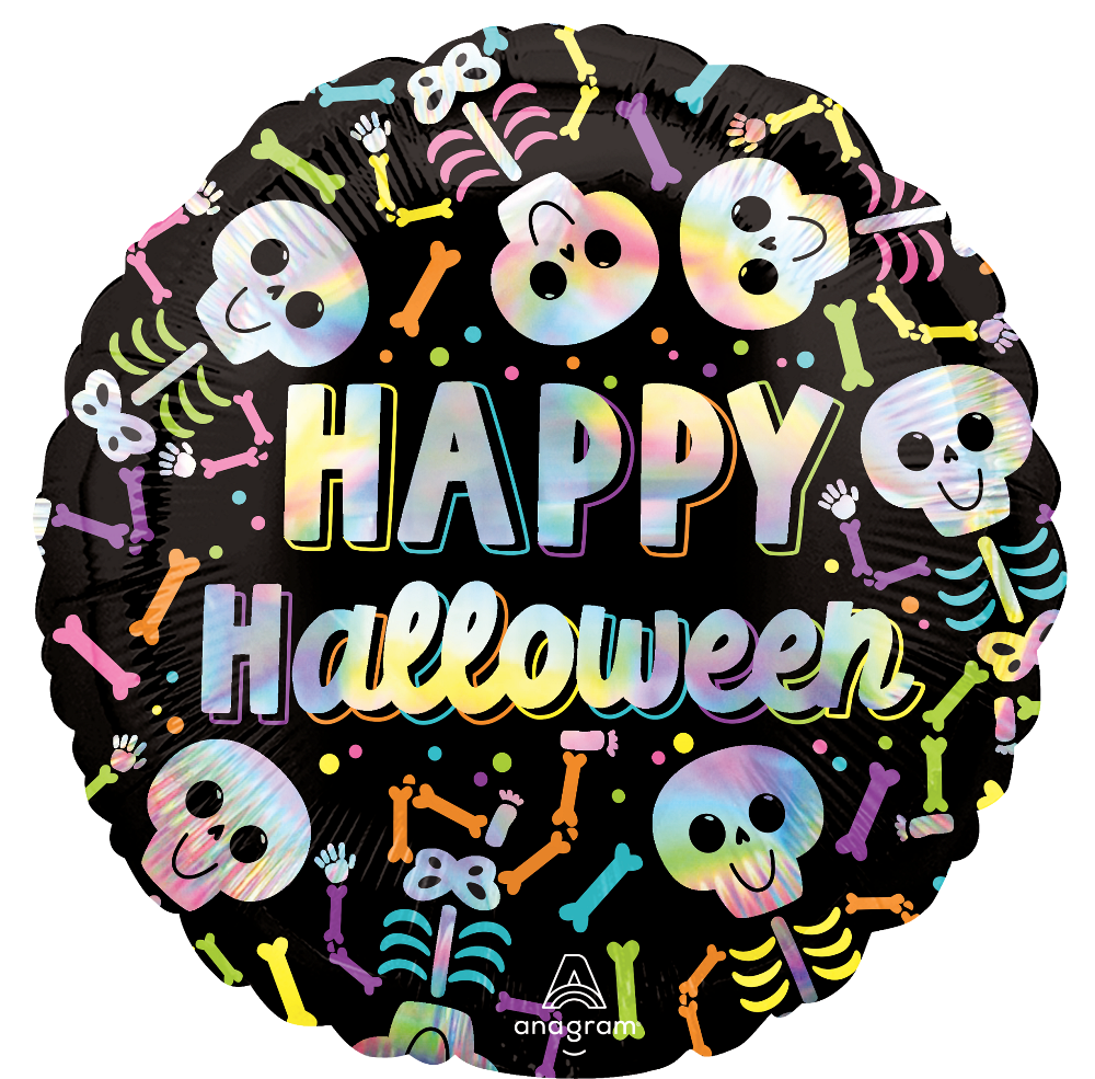 18" Iridescent Bare Bones Halloween