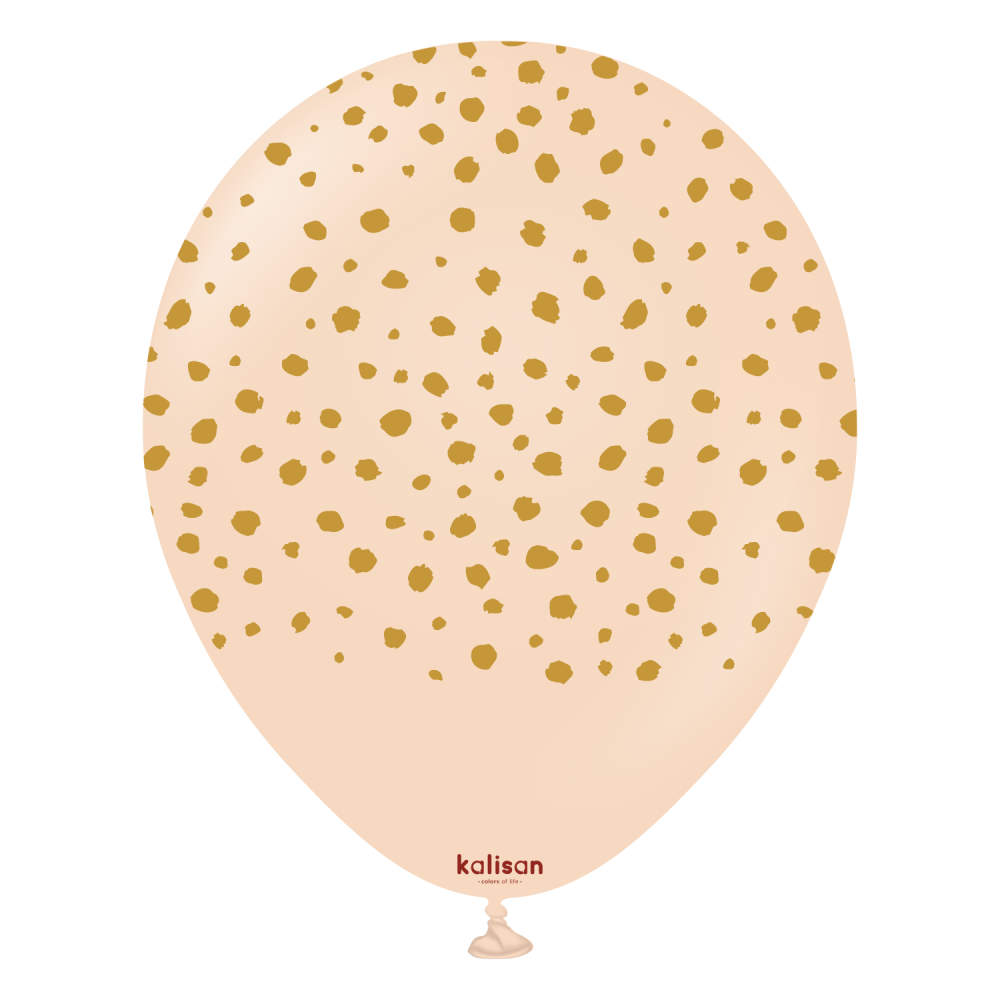 12" Safari Cheetah Blush - Gold (25 Stück)