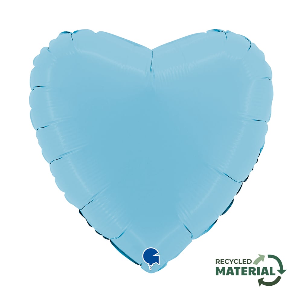 18" Herz Matte Blue (unverpackt)