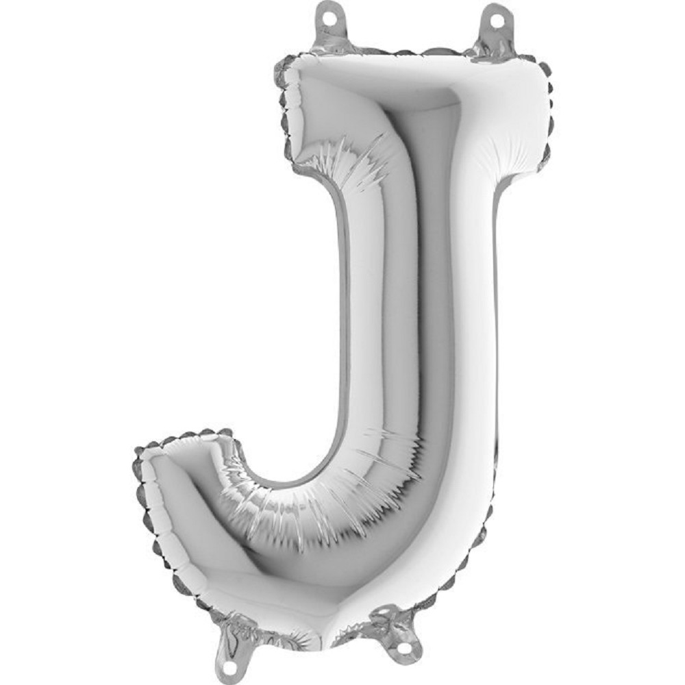 14" Folienbuchstabe "J" Silver