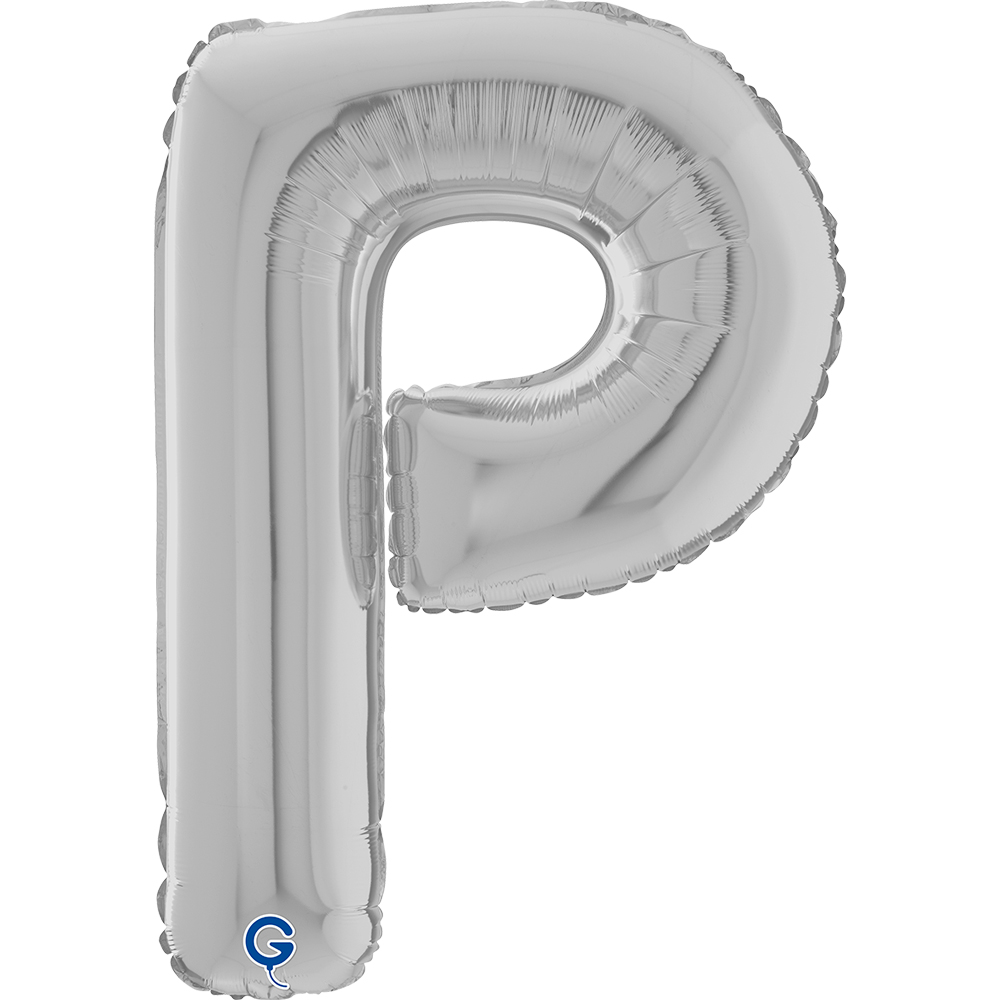 26" Folienbuchstabe "P" Silver