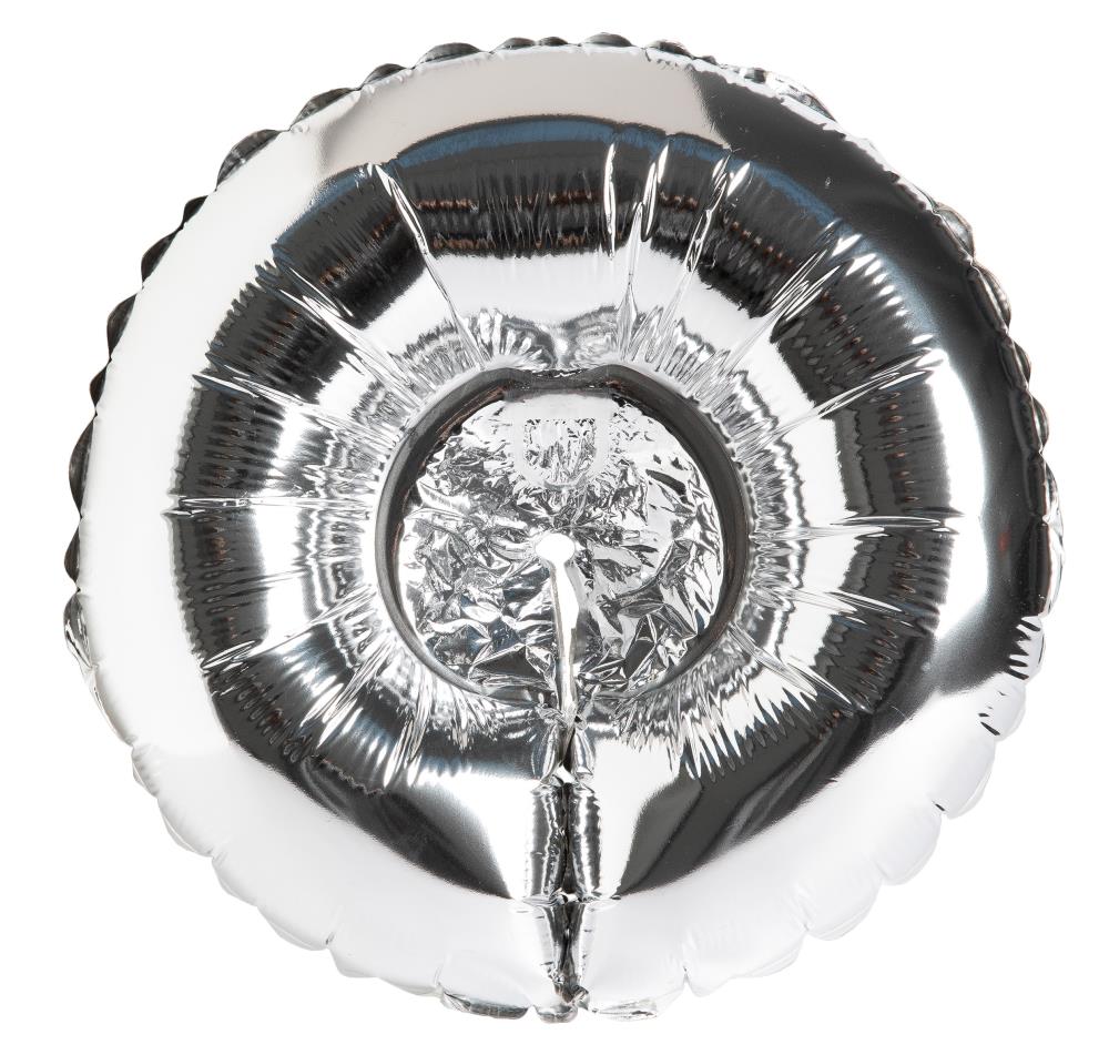12" Deco Circle Silber
