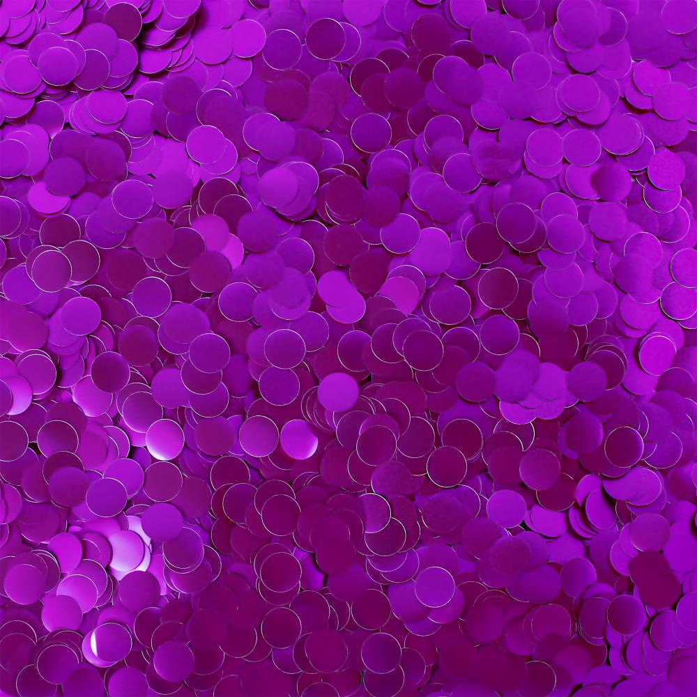 Folienkonfetti Rund 1 cm Matt Magenta (1kg)