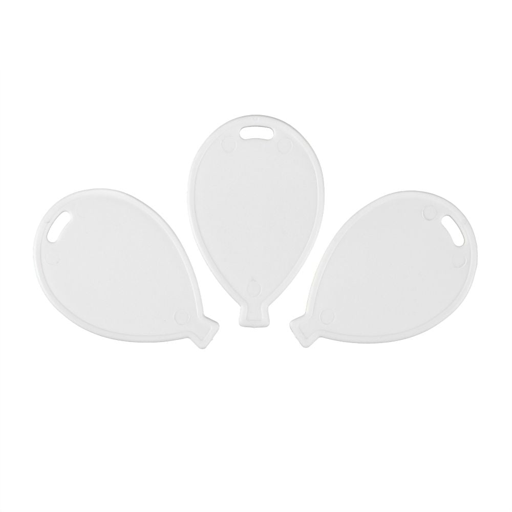 Ballongewicht Ballonform weiß (100 Stk./Btl.)