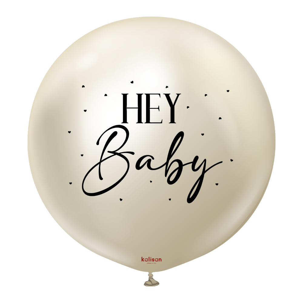 36" Hey Baby - Mirror White Gold (1 Stück)