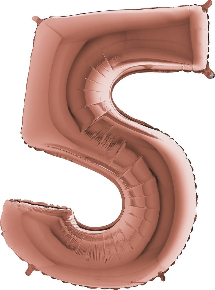 26" Folienzahl "5" Rosé Gold