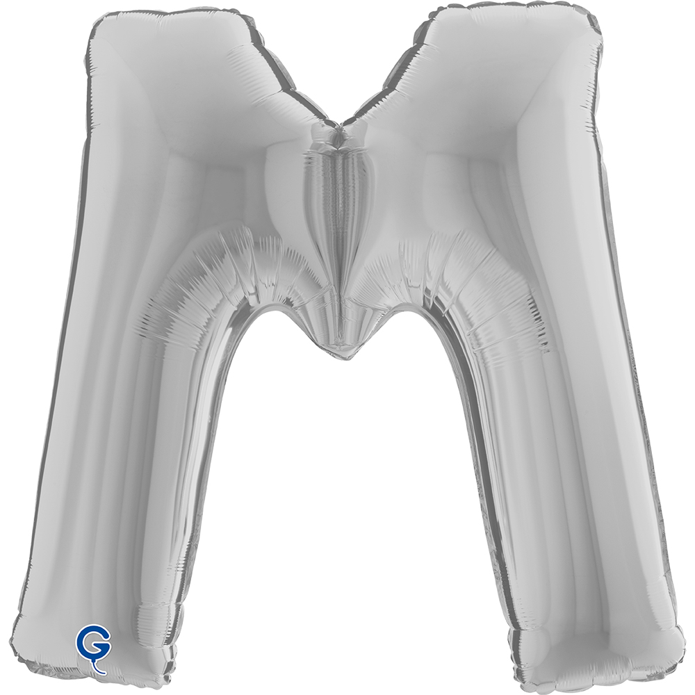 40" Folienbuchstabe "M" Silver