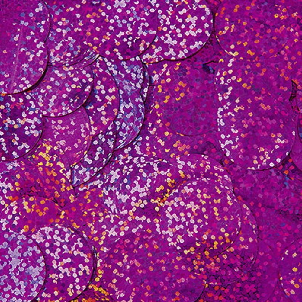 Folienkonfetti Rund 1cm Holografie Pink (15g)