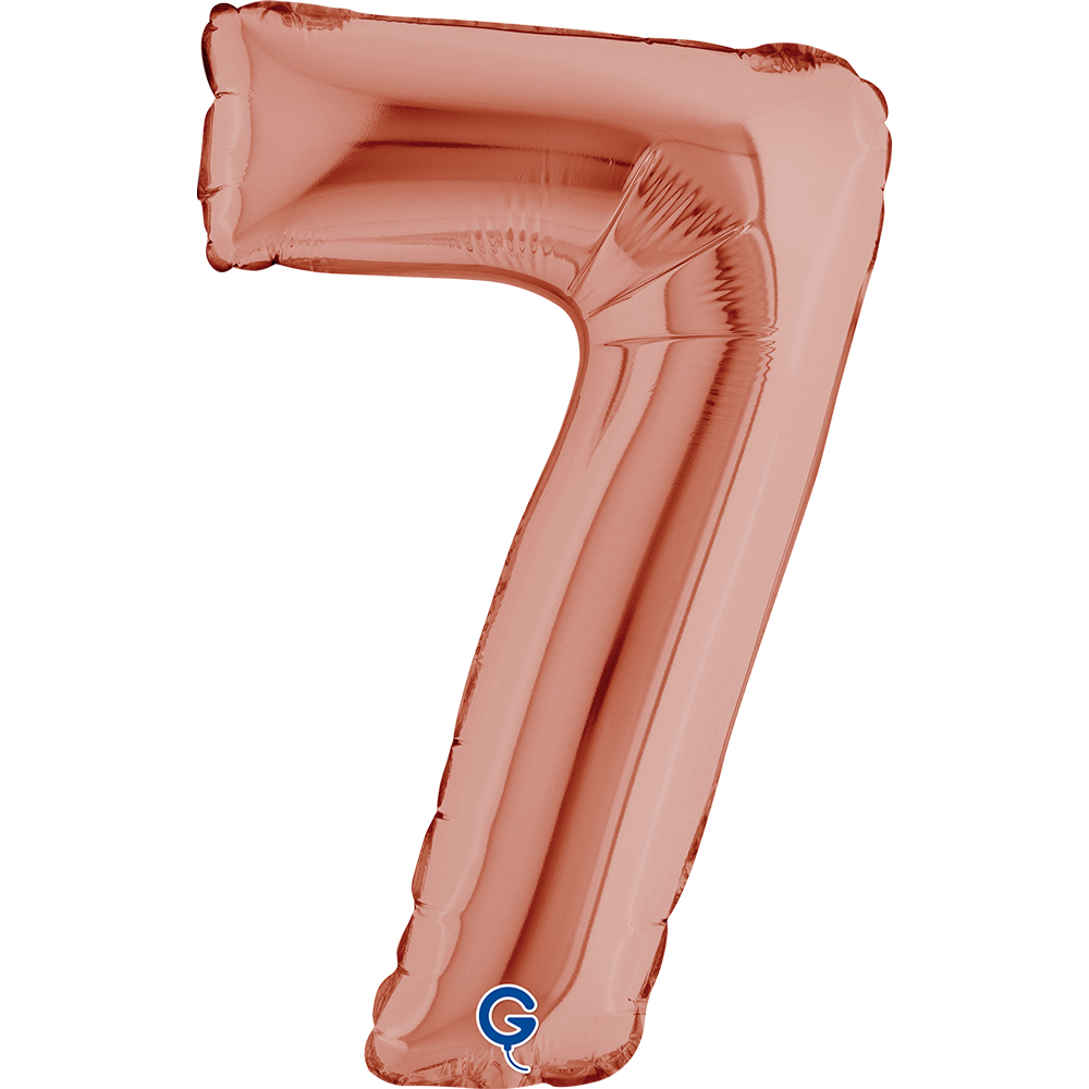 14" Folienzahl "7" Rosé Gold