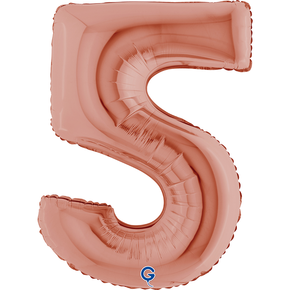 40" Folienzahl "5" Rosé Gold