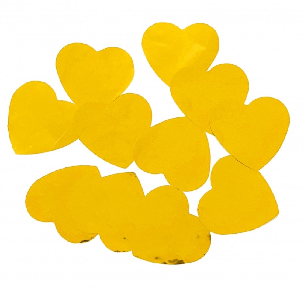 Balloon Confetti -  Heart Gold 3.2cm 100g