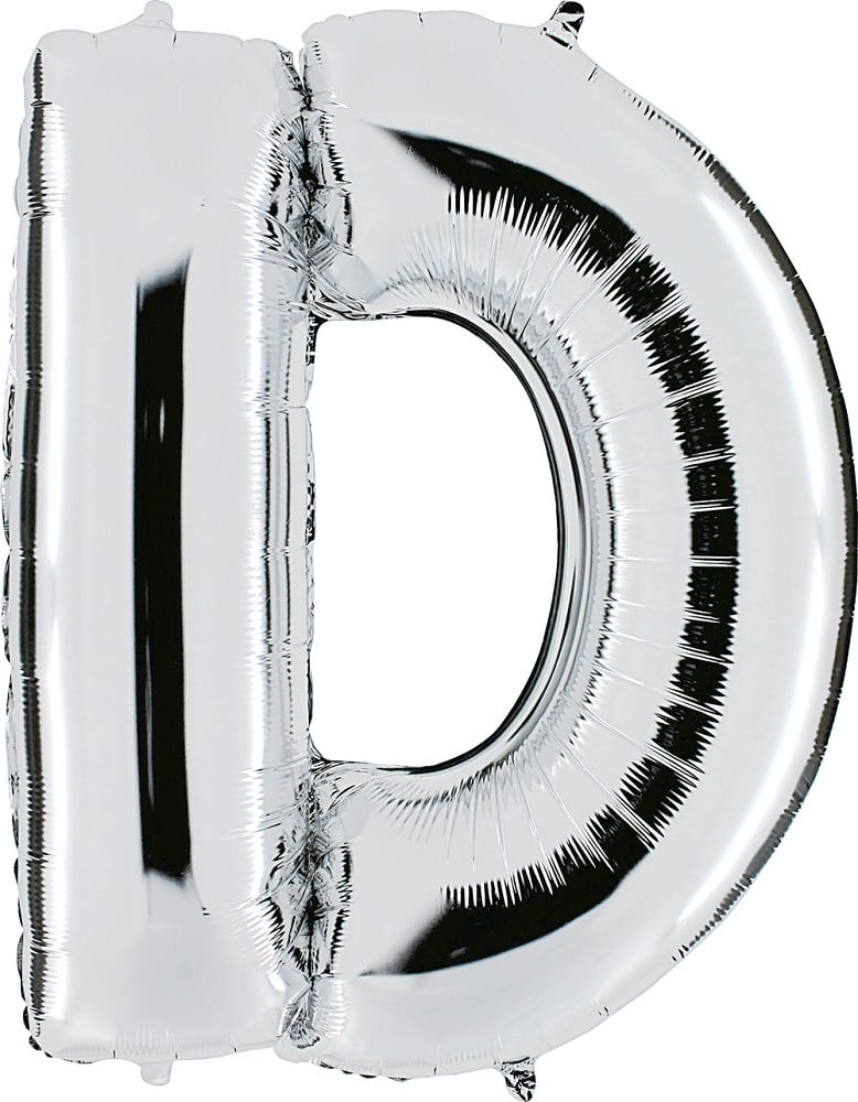 40" Folienbuchstabe "D" Silver