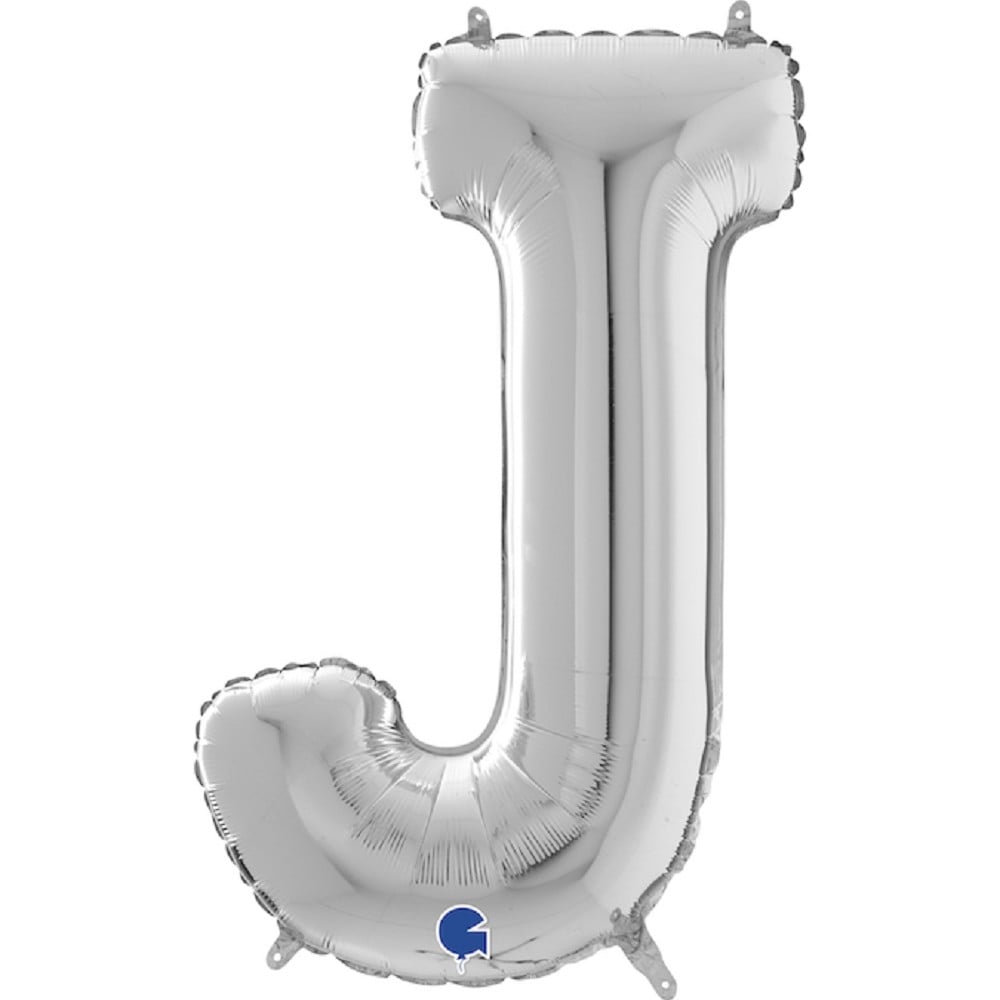 26" Folienbuchstabe "J" Silver