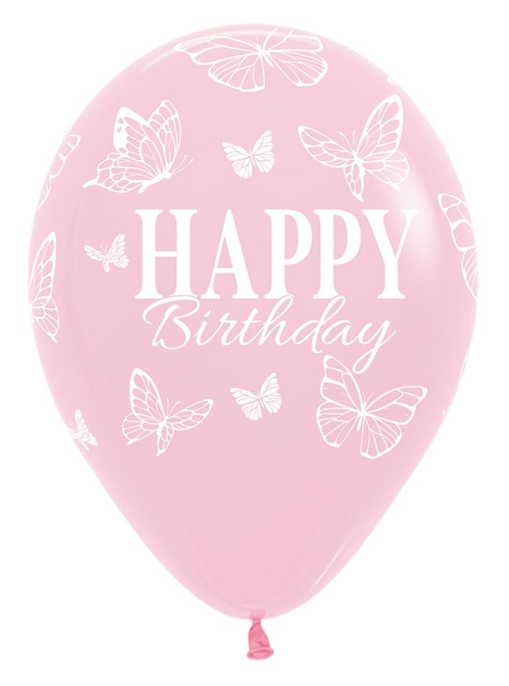 12" Happy Birthday Enchanted Butterflies (25 Stück) 12" Happy Birthday Enchanted Butterflies (25 Stück)