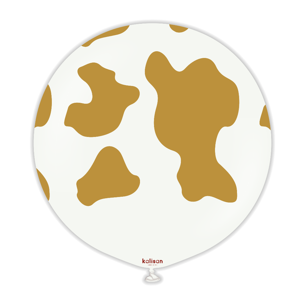 24" Safari Cow White - Gold (1Stück)