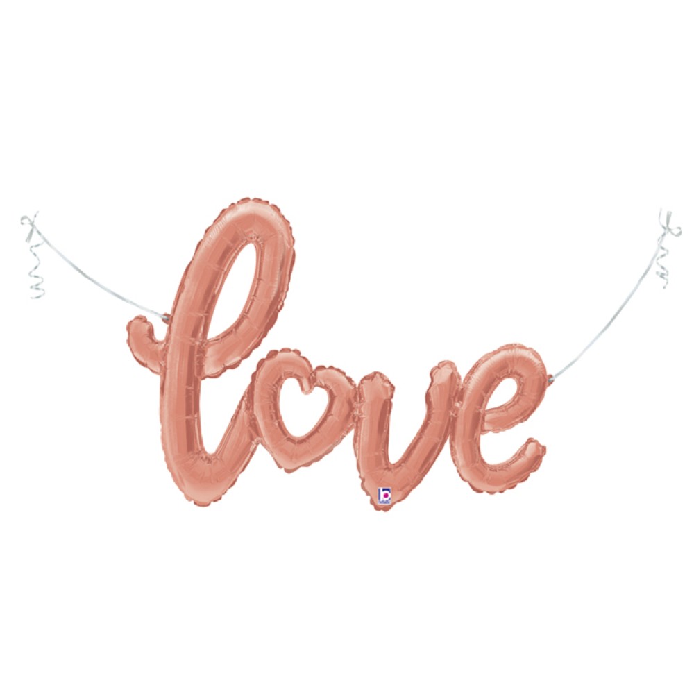 47" Schritzug "Love" Rose Gold