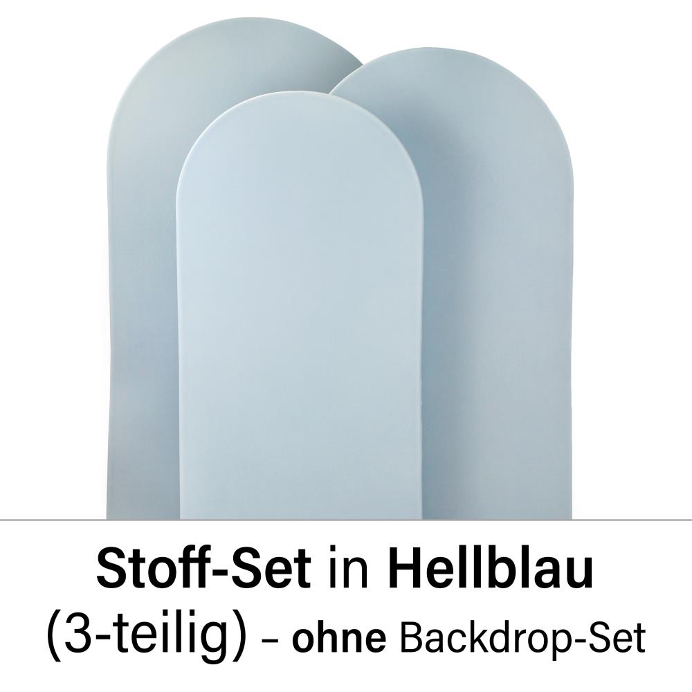 Spannstoff-Set (3-teilig) – Hellblau