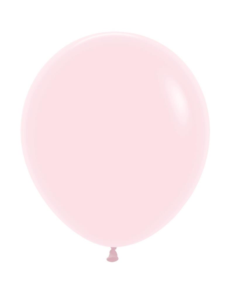 18" Pastel Matte Pink (25 Stück)